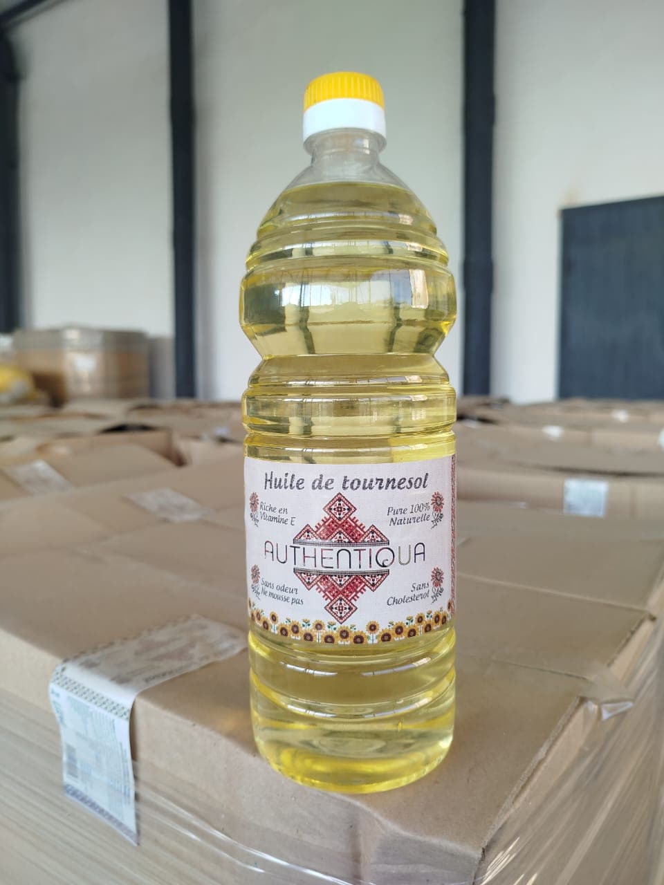 Huile de tournesol raffinée (rsfo régulier) en bouteilles de 1l 